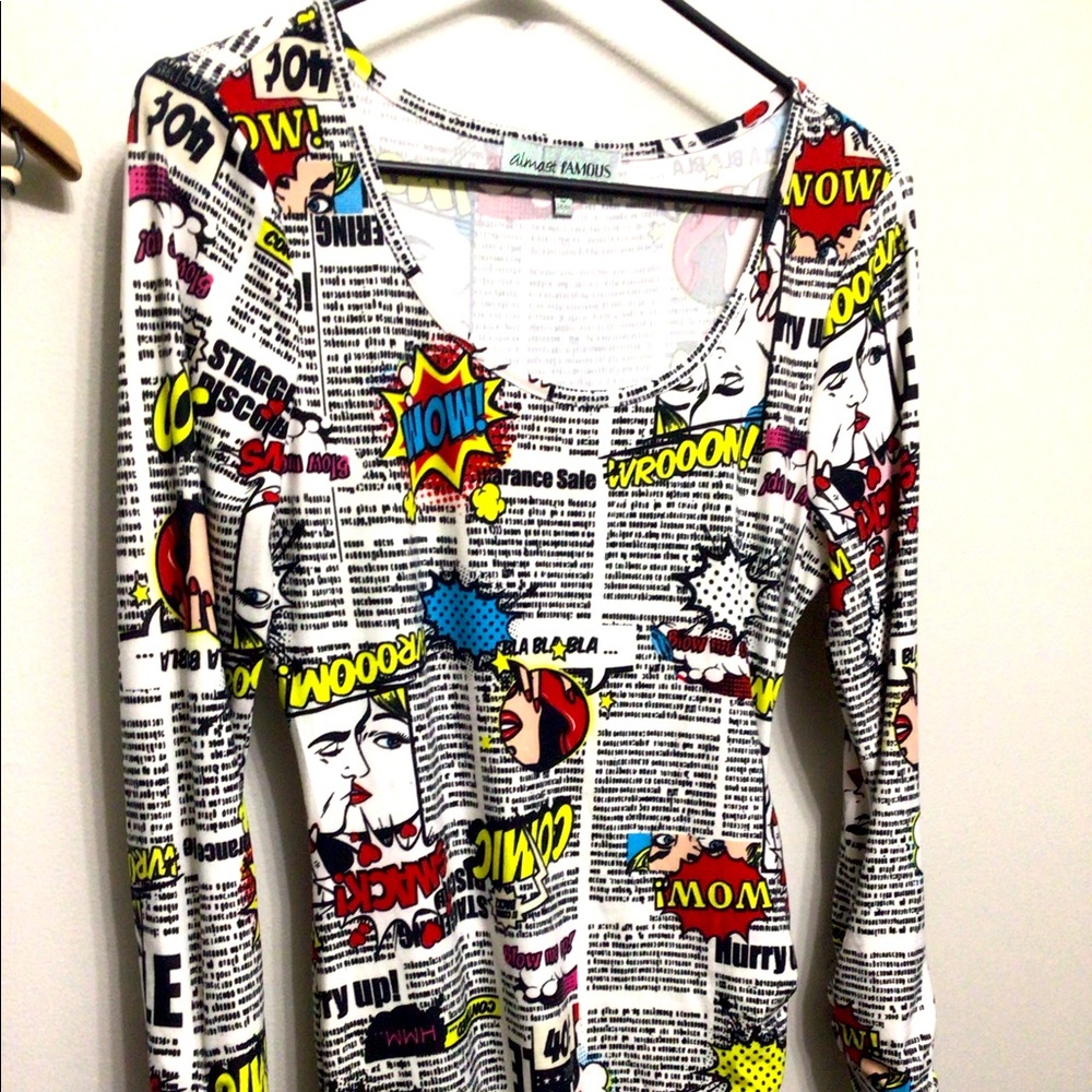Almost Famous Comic Newspaper dress